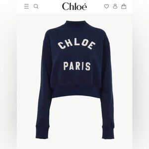✨ NEW CHLOE MOCK-NECK LOGO SWEATER IN COTTON FLEECE
$990